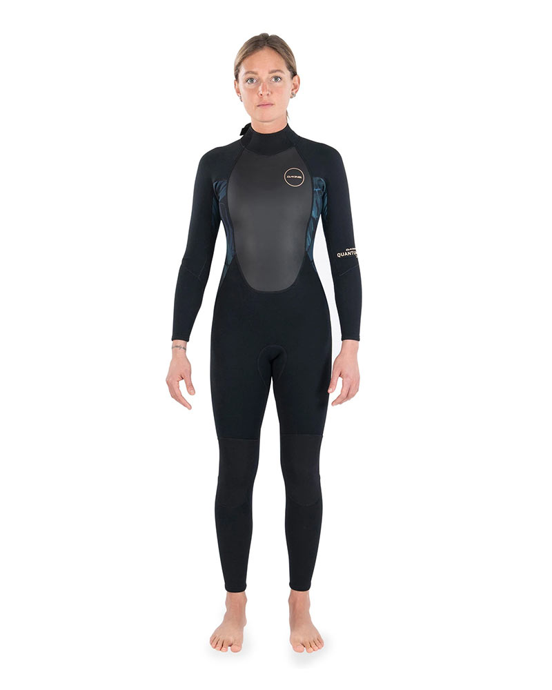 22 DAKINE WOMENS QUANTUM BACK ZIP FULL SUIT 3/2MM F/L-BLACK/GREY (다카인 슈트/DK22W32QBZFL)