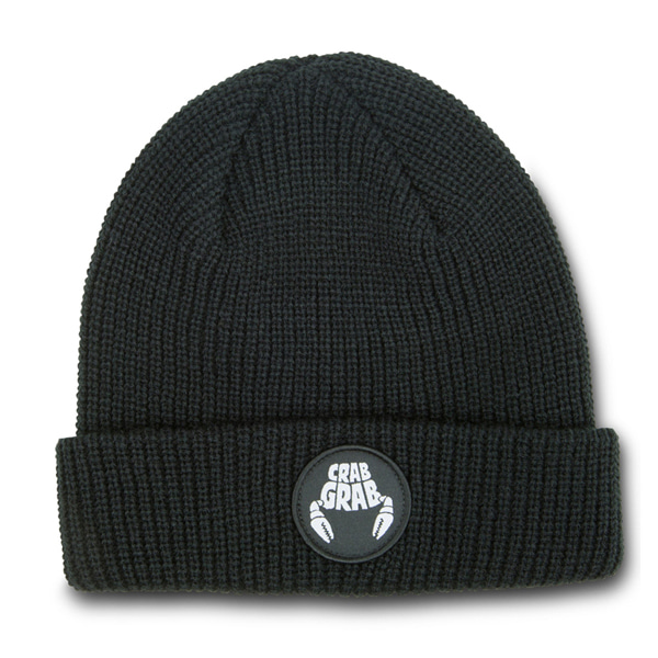 CRABGRAB 비니 CIRCLE PATCH BEANIE-BLK (크랩그랩 서클 패치 스노우보드비니)