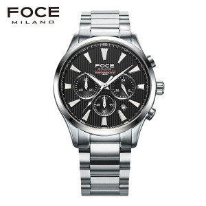 [포체 FOCE] FM7527BK 포체밀라노 남성용 메탈 시계 크로노그래프(SEIKO VD53) 43mm